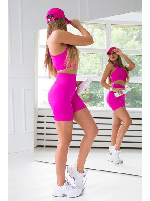 SEAMLESS HOT biker pink S L