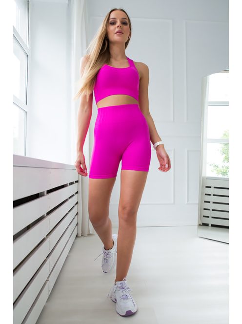 SEAMLESS HOT biker pink S L