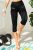 Extra Soft Capri Leggings fekete