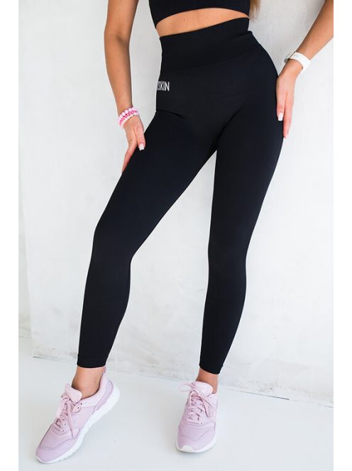 SEAMLESS BLACKNESS fekete leggings S