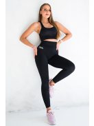 SEAMLESS BLACKNESS fekete leggings S