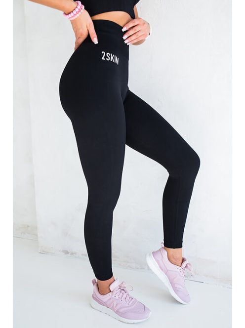 SEAMLESS BLACKNESS fekete leggings S